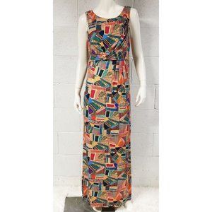 Colorful Geometric Maxi Dress